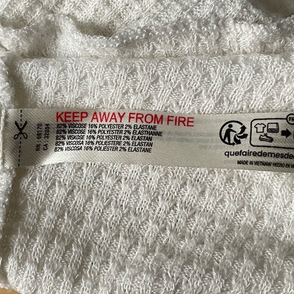 Free People Cream Going Places Snaps Waffle Knit Cardigan Sweater - 35604 - Picture 15 of 16